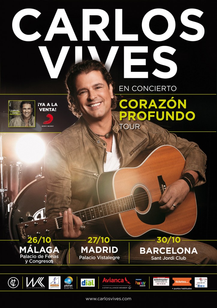 Carlos Vives de gira por España